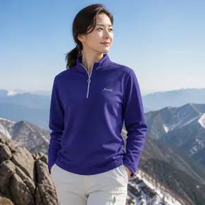 아센티 여성 가을겨울 등산 긴팔티셔츠 반집업 스판 가을 겨울 작업복 기능성 426