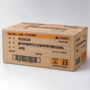홈키파 수성 엘비이 알파 에어졸500ml x 24개 1박스