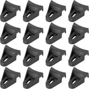 X AUTOHAUX 16pcs 블랙 카 서브우퍼 스피크 그릴 클립 클램프 설치 베이 핏 4인치 6인치 8인치 10인치