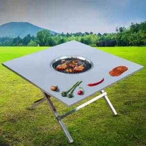 식탁 식당 불판상 돌판 바베큐 석쇠 고기집 환풍기 테이블 큐 불판 야외 고기 업소용