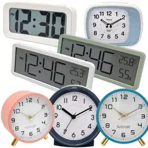 탁상시계 디지털 LED LCD 아날로그 알람 무소음 침실 사무실 인테리어