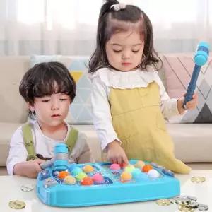 [JHQRLG6C_4B]소근육 발달 놀이 보드게임 두더지잡기
