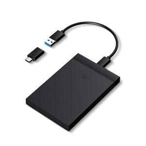 2.5인치 SATA TO USB 3.0 SSD HDD 인클로저 공구 없는 하드 드라이브 케이스 | TYPE-C 및 TYPE-A 외장 5GBPS UASP 플러그 앤 플레이 드라이버 불필요 7 / 9.5MM HDD용