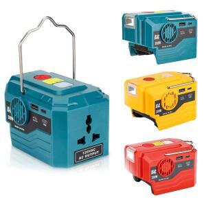 Makita/Bosch/Dewalt/Milwaukee 18V 배터리 실외 휴대용 인버터 200W AC 120-220V 수정 사인파 전원 어댑터