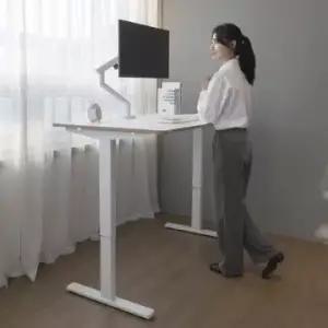 핏쳐 M1 PLUS 수동식 커스터마이징 높이 조절 모션 데스크 책상 (상판 1600mm + 프레임)