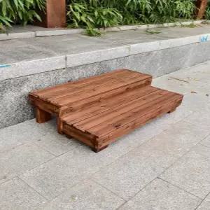 합성데크 방부목 계단 강화형 정원 발판 입구 스텝 테라스 출입문 보드 나무 데크목 야외용