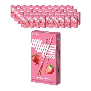 롯데웰푸드 빼빼로 딸기 37g, 40개