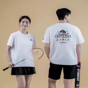 스트로커스 STRT-2663 WH 데일리 반팔 티셔츠 배드민턴 피클볼 스포츠웨어 (STRT-2663 WH)