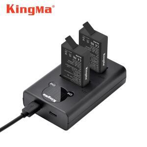 GoPro MAX 배터리 + 스마트 LED 디스플레이 충전기 1400mAh Go 360 Hero 8 Max 파노라마 액션 카메라