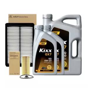 K7 프리미어 (YG) 2.5 가솔린 엔진오일 세트 (킥스 GX7 0W20 6L + 순정 필터 세트)