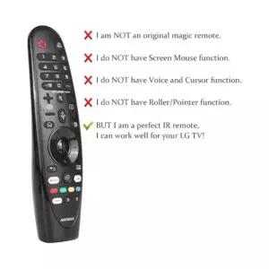 LG 스마트 TV 교체용 리모컨 AKB75855501 MR20GA OLED 나노셀 4K UHD 호환
