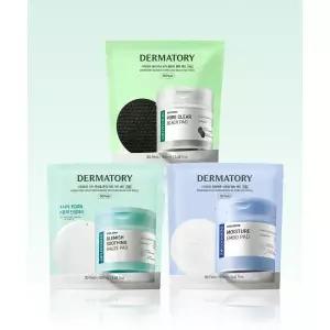 DERMATORY 2+1 더마토리 패드 리필 30매 (수분샘엠보, 진정거즈, 클리어 블랙) 1039612