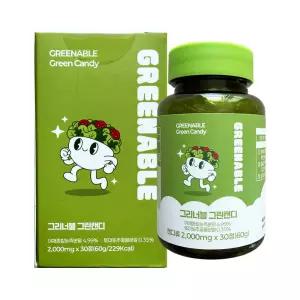그리너블 그린캔디 2000mg x 30정 1개 /JJ몰