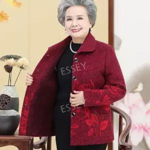 80대 70대 할머니옷 기모 자켓 겨울 선물 가을 엄마옷 빅사이즈 코트