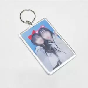 아크릴 투명 증사 최애 사진 액자 키링 직사각 특대형