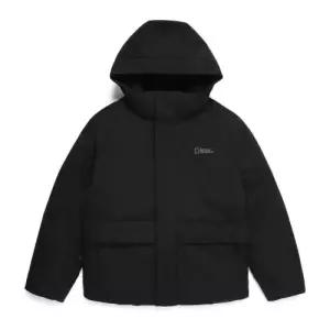내셔널지오그래픽 NATIONALGEOGRAPHIC N254UDW081 노사시 후드 탈부착 다운 BLACK