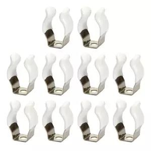 호환  10Pcs 도구 스프링 테리 클립 10mm 12mm 16mm 19mm 25mm 28mm 파이프 클램프 홀더 차고 창고 하드웨