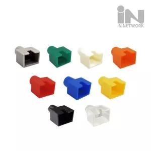 랜선 제작용 보호캡 각부트 RJ45 부트 RJ45 8P8C 보호 커버 100개입