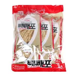 빼빼어포 24g x 16개 맥주 마른안주 주전부리 빼빼포 코스트코 피쉬스낵