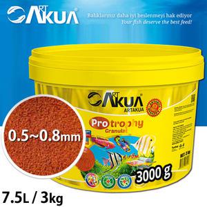 ART 프로트로피 7.5L/3kg /아트아쿠아 대용량 미니 비트 사료 먹이 밥 열대어 해수어 구피 치어 테트라