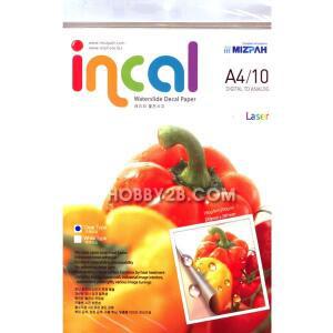 LSDECAL/ 레이저 프린터용 투명 물전사지 (A4,10매) 스프레이 별도구매