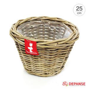 [데팡스][쿠부]다용도 라탄 꽃바구니 화분겸용 쿠부 팟(25cm)