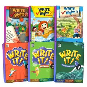 [카드10%] Write Right 라이트라잇 Write It 라이트잇 비기너 패러그래프 레벨 1 2 3 권 어린이 초등 라이팅 영어 쓰기 기초 교재 책