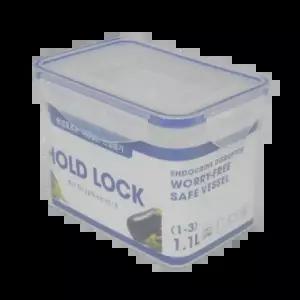 홀드락 1-3 1.1L 5개 Lock 플라스틱 밀폐용기 냉장 김장 반찬 보관용기 통