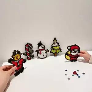 아트박스 올어바웃키트 크리스마스 한지 오너먼트 가랜드 DIY 키트 5종 세트)