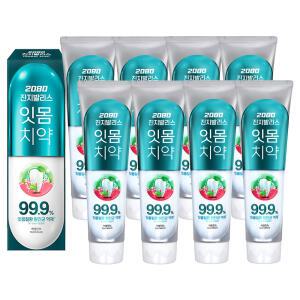 2080 진지발리스 허벌민트 치약 120g 8개