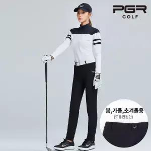 PGR 파크골프웨어 GP-2077 여성 블랙 심플 골프바지 여자