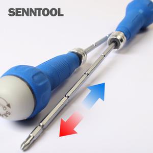 국산 길이조절 100mm/150mm/200mm 만능 스크류 퀵 양용드라이버 STQ-1412 일자 십자 전공 도라이바