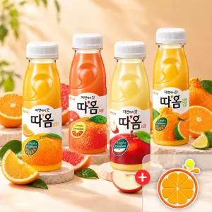 [코스터 증정] 빙그레 자연에서 갓 따옴 주스 4종 235ml 20개