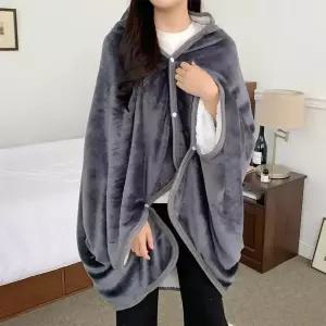 무릎 담요 극세사 밍크 캠핑 입는 블랭킷 양털 겨울 망토 쇼파 차량용