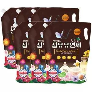 [컨센서스] 고농축 순한 섬유유연제 베이비파우더 2.05L (리필) x6개