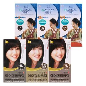 [예향] 염색약 택1/명품 트리트먼트 크림칼라.헤어칼라크림(먹물)