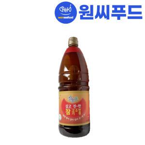 원씨푸드 청정들 참고소한 기름 1.8L 참기름 진한 맛기름 업소용 대용량