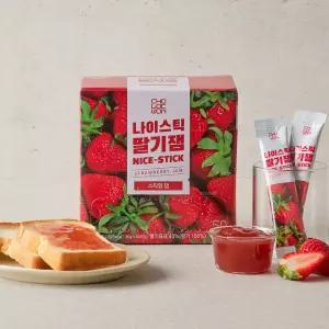 초록원 나이스틱딸기잼 50입 스틱형 일회용 딸기잼