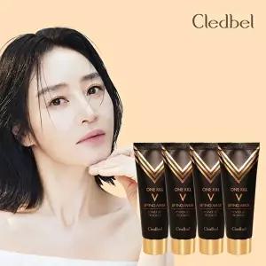 [끌레드벨](4개)끌레드벨 원킬 브이 리프팅마스크 70ml 블랙 /랩핑 래핑마스크