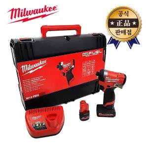 밀워키 충전임팩드라이버 M12 FID2-5252X GEN3 5.0Ah 2.5Ah 2배터리 12V