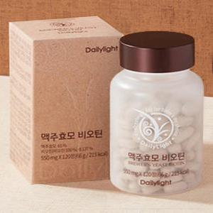 데일리라이트 맥주효모 비오틴 550mg 120정 2개월분