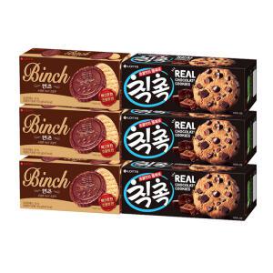 롯데 칙촉 오리지널 6+2입 120g+빈츠 102gx각3개(총6개)