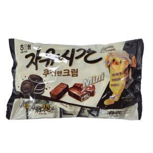 [해태] 미니자유시간 쿠키앤크림 400g 대용량 (1봉)