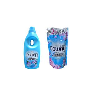 다우니 7일지속 탈취파워 초고농축 섬유유연제 레몬그라스와 라일락 1L 1개+1.6L 리필 1개