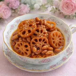 [반찬연구소]국내제조 연근 땅콩조림 고소한 맛 건강식 별미 가정식 반찬