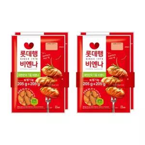 [롯데웰푸드][본사직영] 롯데햄 비엔나 205gx4개