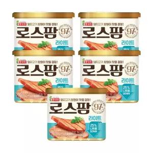 [롯데웰푸드][본사직영] 로스팜97 라이트 340gx5개
