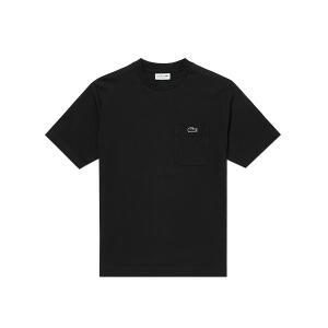 라코스테 남성 클락 포켓 반팔 티셔츠 TH5807 블랙