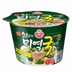 쇠고기 미역국라면 큰컵 100g 6컵 반박스/컵라면/사발면/세트/캠핑/식사/대용/여행용/휴대용/가정용