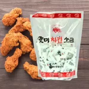 태산 맛미 치킨소금 양념소금 3.5g 200개입 배달용 포장용 순대 깨맛 일회용